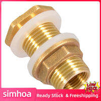 【Free shipping】 Simhoa ทองเหลืองน้ำเชื่อมต่ออุปกรณ์ป้องกันการรั่ว M1/2 M3/4 M1 อะแดปเตอร์