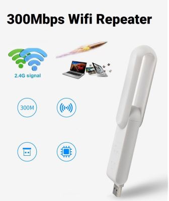 USB Wifi Repeater อุปกรณ์ขยายสัญญาณไวไฟ 300Mbps 2.4GHz ช่วยขยายสัญญาณ ตัวขยายสัญญาณ Wifi