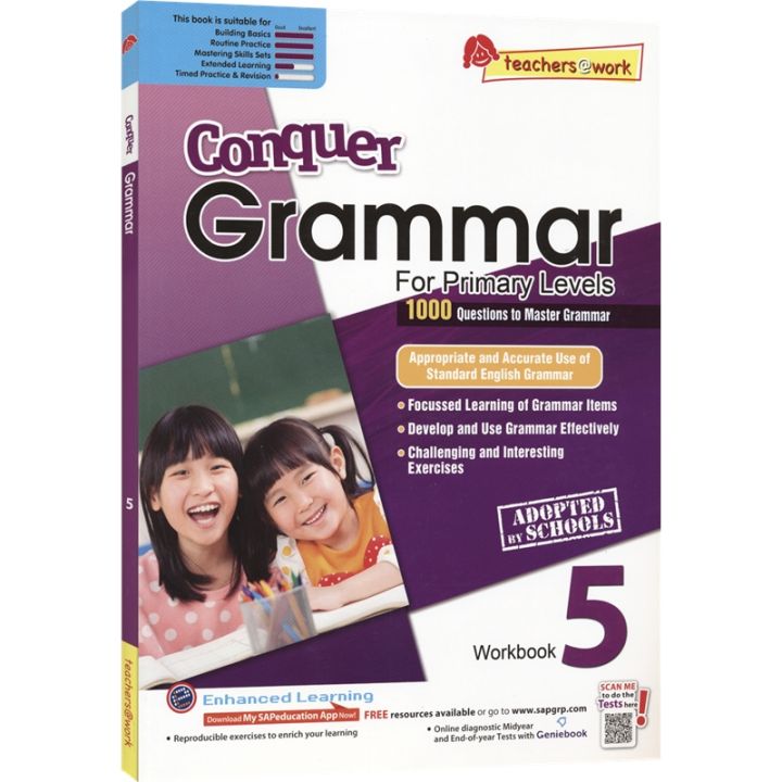 SAP conquer Grammar Workbook 5 grade 5 English Grammar Workbook ...