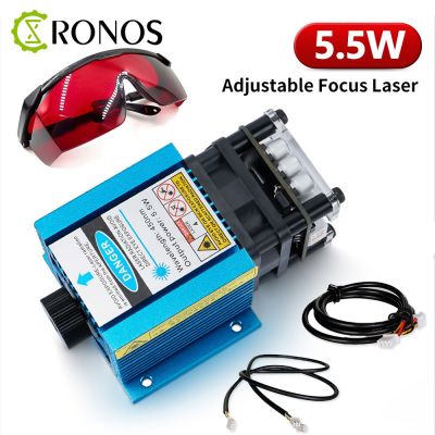 5500mw Adjustable Focus Laser Module 450nm Engraving Laser Head With Pwm High Precision Engraving For CNC Laser Engraver