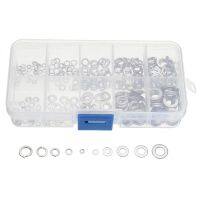 XNEMON 300PCs 304 Stainless Steel Waterproof Washer Flat Washer Spring M2 M3 M4 M5 M6 With Case Nails Screws  Fasteners