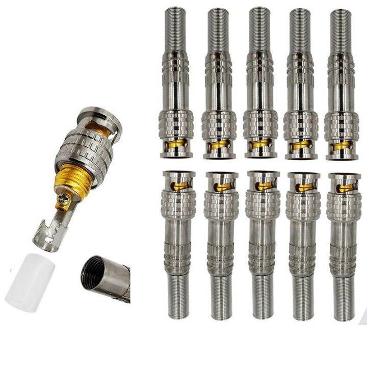 Brass BNC JR-B25 Male Solderless BNC Connector for Security Cctv Camera ...