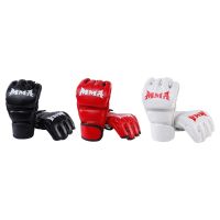 Boxing Gloves Half Finger Open Palms for Grappling Sparring Adult Unisex