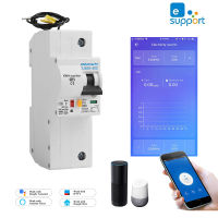 2iva 1P EWelink เฟส Din Rail เดียว WIFI สมาร์ทเครื่องวัดพลังงานการใช้พลังงานมิเตอร์ KWh วัตต์มิเตอร์กับ Alexa Google สำหรับสมาร์ทโฮม