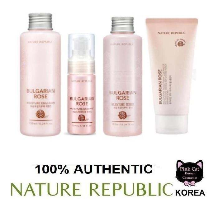 Korean Cosmetics NATURE REPUBLIC Bulgarian Rose Moisture Set of 4