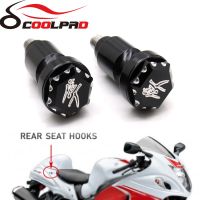 Rear Seat Rail Hooks For SUZUKI GSX1300R HAYABUSA 1999-2022 2000 2008 2010 2018 2019 Ball Cut Edges Motorcycle Accessories Bolts