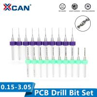 X CAN เครื่องเจาะขนาดเล็กบิต PCB Carbied 0.15-3.05มม. 10ชิ้นสำหรับเจาะแผงวงจรพิมพ์ชุดแผ่นวงจรพิมพ์เจาะบิทก้าน3.175มม.