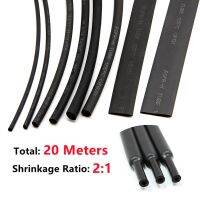 20 Meters Polyolefin Shrinking Assorted Heat Shrink Tube Wire Cable Insulated Waterproof Sleeving Tubing Set Wire Repair Tools Electrical Circuitry Pa