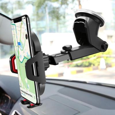 AUFU Sucker Car Phone Holder Mobile Phone Holder Stand in Car No Magnetic GPS Mount Support For iPhone 12 Xiaomi Samsung Car Mounts