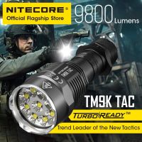 2022 NITECORE TM9K TAC 9800ลูเมนไฟฉายกล USB ชาร์จได้พลังไฟฉาย LED สว่างมากแบตเตอรี่5000Mah