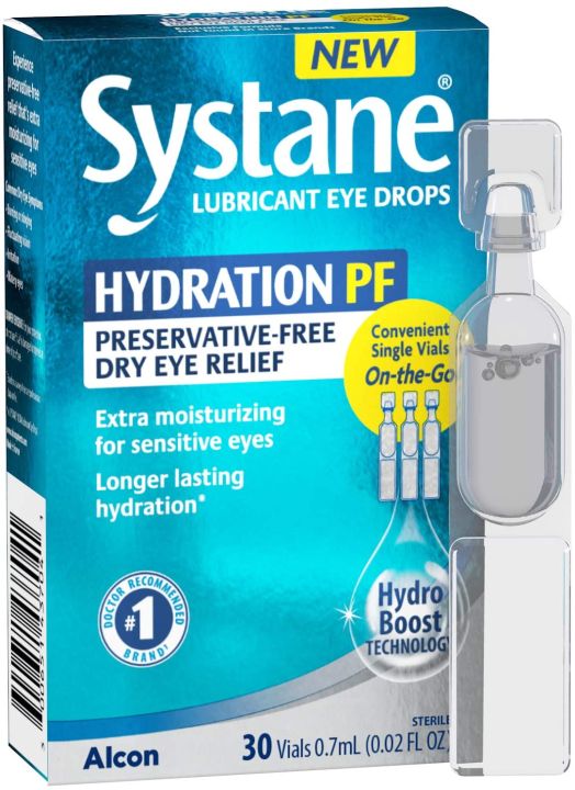 Systane Hydration Pf Preservative Free Dry Eye Relief Lubricant Eye Drops 30 Count Vials 1441