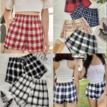 Plaid best sale booty shorts