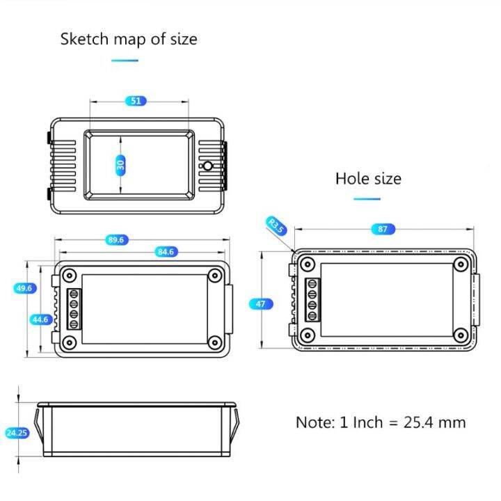 6in1ดิจิตอล-ac-80-260v-เครื่องวัดพลังงานกระแสไฟฟ้าพร้อมหน้าจอแรงดันไฟฟ้า-kwh-วัตต์เมตร100a