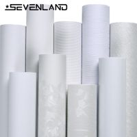 Sevenland 100cmx60cm Self-adhesive Waterproof White Series Living Room Bedroom Cabinet Furniture Decoration Sticker Wall Dormitory New Year Wall Sticker Wallpaper Home Decor