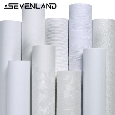 Sevenland 100cmx60cm Self-adhesive Waterproof White Series Living Room Bedroom Cabinet Furniture Decoration Sticker Wall Dormitory New Year Wall Sticker Wallpaper Home Decor