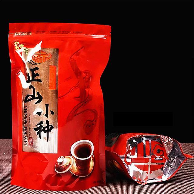 250g-chinese-longan-souchong-tea-pot-set-zipper-bags-wuyi-zhengshan-xiaozhong-black-oolong-tea-recyclable-sealing-no-packing-bag
