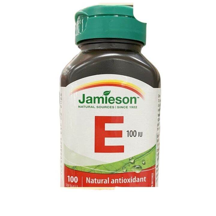 Spot Canadian Jamieson Bodybuilder Natural Vitamin E Softgel 100Iu100