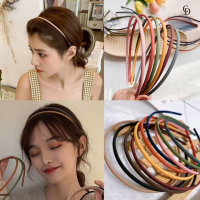 CHA DAR Hairbands ที่คาดผมเกาหลี รุ่นเส้นเล็กเรียบ ที่คาดผม สีลูกกวาด แฟชั่นสไตล์เกาหลี ใช้คาดผม ยึดหยุ่นสูง แตกหักยาก