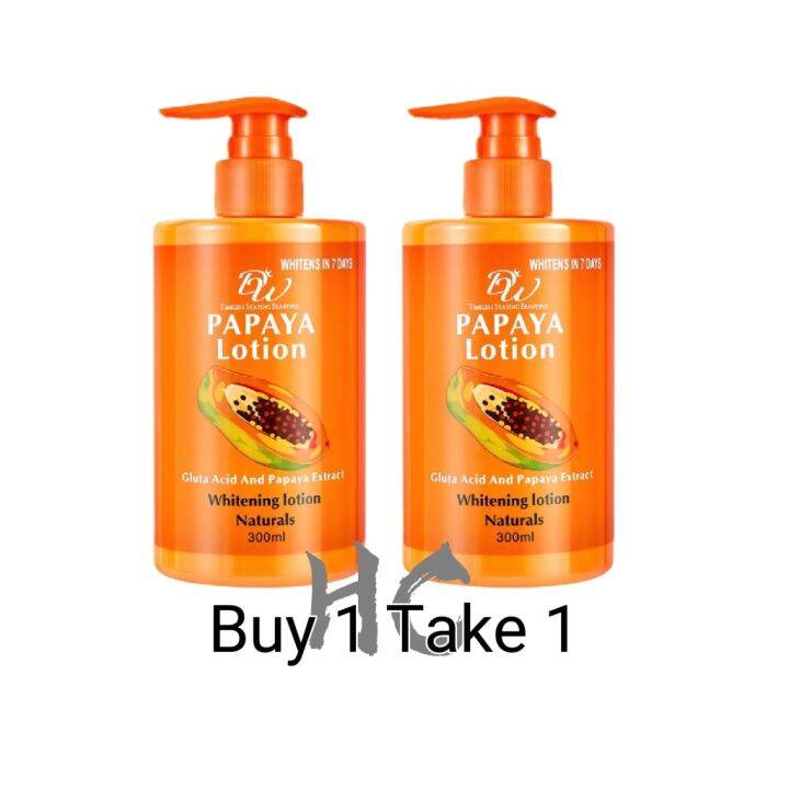 （Buy1 Take1）Whitens In 7 Days Papaya Lotion Gluta Acid And Papaya