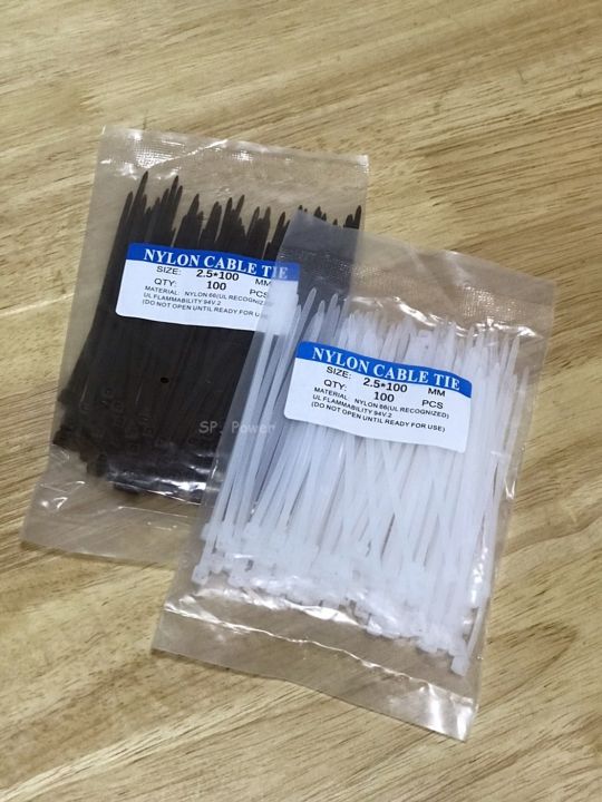 nylon-cable-tie-เคเบิ้ลไทร์-ราคาต่อแพ็ค-แพ็คละ-100เส้นโดยประมาณ