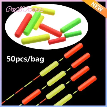 100PCS High Quality Stoppers Night EPS Beans Fishing Floats Beads Bottom  Foam Floats Ball
