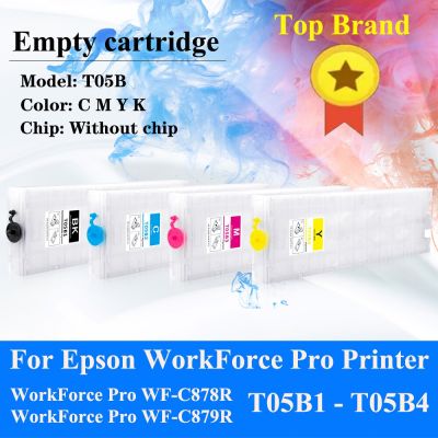 T05B4 T05B1โดยไม่ต้องตลับหมึกชิปสำหรับ Epson Workforce โปร WF-C878R WF-C879R C878R เครื่องพิมพ์ C879R T8781ตลับเปล่า