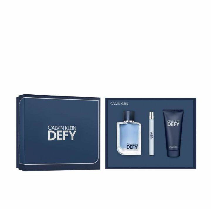 ORIGINAL Calvin Klein Defy EDT 100ML Perfume Gift Set | Lazada