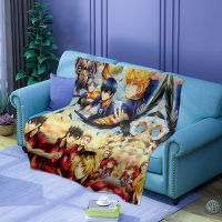 Haikyuu Soft Microfiber Blanket Nekoma Karasuno High School Single Double Size Bedroom Sofa Flannel Blankets Beddings