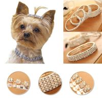 【CW】 Pet Cat/Dog Bling Rhinestone Chocker Collar 1/2/3/4 Layer Dog Necklace Crystal Pet Jewearl Collars Decor Accessories