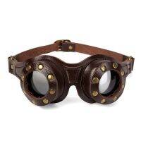 Steampunk Aviator Pilot Goggles แว่นตาเครื่องแต่งกายหมวกอุปกรณ์เสริมผู้ใหญ่ฮาโลวีนแว่นตา Vintage เครื่องประดับ Props สำหรับ Men Women