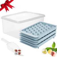 New 33 gr round ice tray set hoehold ice cube ice maker plas ice hockey mold h --bqmj2389♨✿