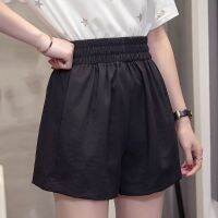 Large size wide-leg shorts womens summer new loose high-waist shorts womens casual all-match hot pants