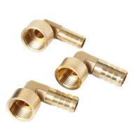 Elbow Brass Barbed Fitting 8 16mm Hose Barb x 1/4 3/8 1/2 Female Thread Coupler Connector Adapter For Fuel Gas Water Copper