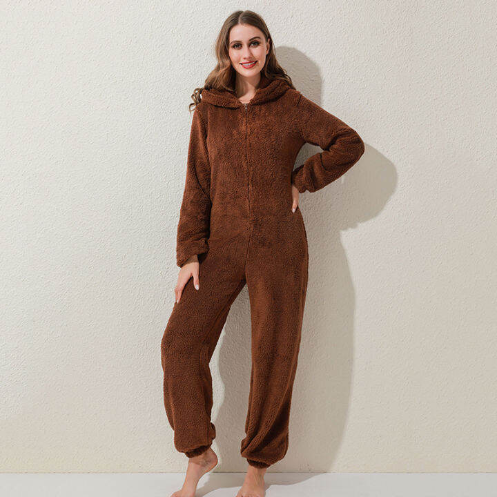 winter-warm-pyjamas-women-onesies-fluffy-fleece-jumpsuits-sleepwear-overall-hood-sets-pajamas-for-women-adults