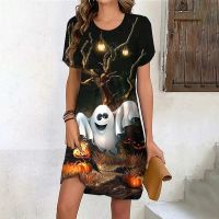 【HOT】■✵ Women‘S Dresses 3d Print Short Sleeve Wacky Skirt Female Oversized All Saints