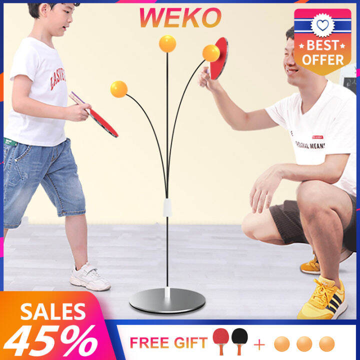 WEKO Portable table tennis trainer Children's table tennis toy Flexible