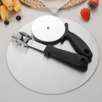 Stainless Steel Pizza Shovel Spatula Plastic Handle Foldable Round Non-Stick Pastry Paddle Kitchen Baking Cake Tools Accessories