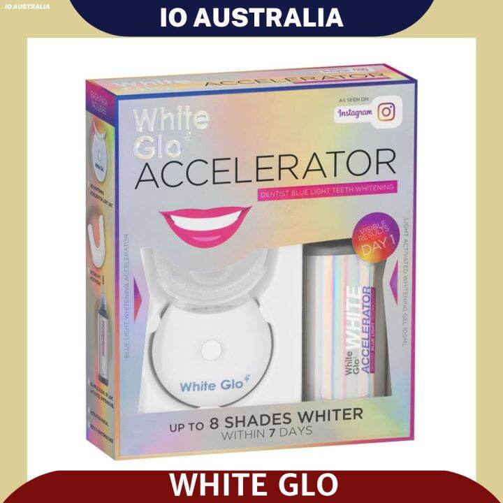 White Glo White Accelerator Blue Light Teeth Whitening System Lazada