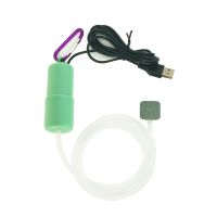 Portable Mini USB Aquarium Fish for Tank Oxygen Air Pump Hydroponic Oxygen Compressor Aerator with Air Stone Silicone Tu