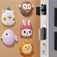 【LZ】✥✖  Cute Cartoon Mute Silicone Door Stopper Crash Pad Wall Protector Door Stops Handle Bumper Guard Anti-slip Shockproof Crash Pad