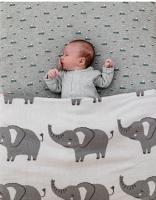 Elephant Giraffe Knitted Blanket Ins Soft and Breathable Baby Bean Blanket Cover Quilt Spring and Autumn Kid Swaddling Bedding