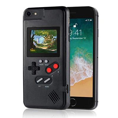 Gameboy Case for iPhone 6 8 Plus XS Max XR 11 12 13Pro MAX ,Retro 3D Gameboy Design Style Silicone Cover Case with 36 Small Game