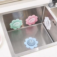 4 ColorsHair Filter Sink Pad Kitchen Sink Filter PVC Drain Hair Catcher Cover Bath Kitchen Gadgets Accessories Sewer Hair Filter