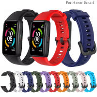 สายซิลิโคน สําหรับ Huawei Band 6 Pro Honor Band 6 7 สายนาฬิกาสปอร์ต กันน้ํา แฟชั่น สายรัดข้อมือ