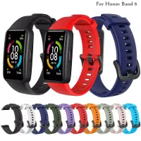 สายซิลิโคน สําหรับ Huawei Band 6 Pro Honor Band 6 7 สายนาฬิกาสปอร์ต กันน้ํา แฟชั่น สายรัดข้อมือ QC7311445