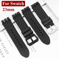 yivdje 23mm Silicone Watch Band Replacement Yos Series for SWATCH Rubber Wrist Band Bracelet Accessories Men Sport Watch Strap