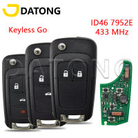 Datong World รถรีโมทคอนลสำหรับ Chevrolet Cruze Aveo Camaro Equinox Malibu Orlando Trax ID46 PCF7952E 433MHz Keyless Go