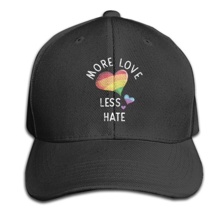 2023-new-fashion-new-llfashion-hat-9527-pride-month-more-love-lesse-women-men-cotton-strapback-baseball-cap-adjustabl-contact-the-seller-for-personalized-customization-of-the-logo