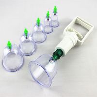 【CC】✖  6Pcs Chinese Physiotherapy Cans Cupping Cups Back Arm Massage Relaxation Anti-cellulite Gua Sha