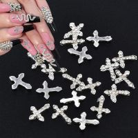 【hot】☢✇  10/20Pcs Glitter Rhinestones Punk Charms Gold Flat-Back Alloy Jewelry for Manicure Supplies